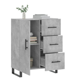 Buffet gris béton 69,5x34x90 cm bois d'ingénierie