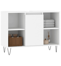Armoire de salle de bain blanc 80x33x60 cm bois d'ingénierie