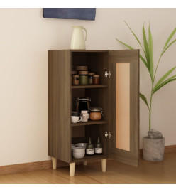 Buffet Chêne marron 34,5x34x90 cm Bois d'ingénierie