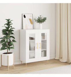 Buffet blanc 69,5x34x90 cm bois d'ingénierie