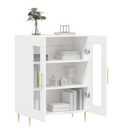 Buffet blanc 69,5x34x90 cm bois d'ingénierie