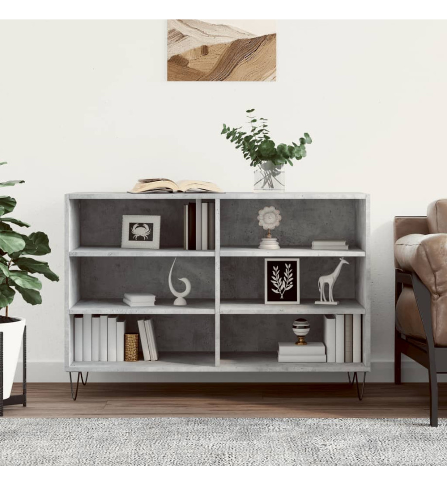 Buffet gris béton 103,5x35x70 cm bois d'ingénierie Buffet gris béton 103,5x35x70 cm bois d'ingénierie