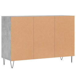 Buffet gris béton 103,5x35x70 cm bois d'ingénierie