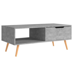 Table basse Gris béton 100x49,5x43 cm Aggloméré