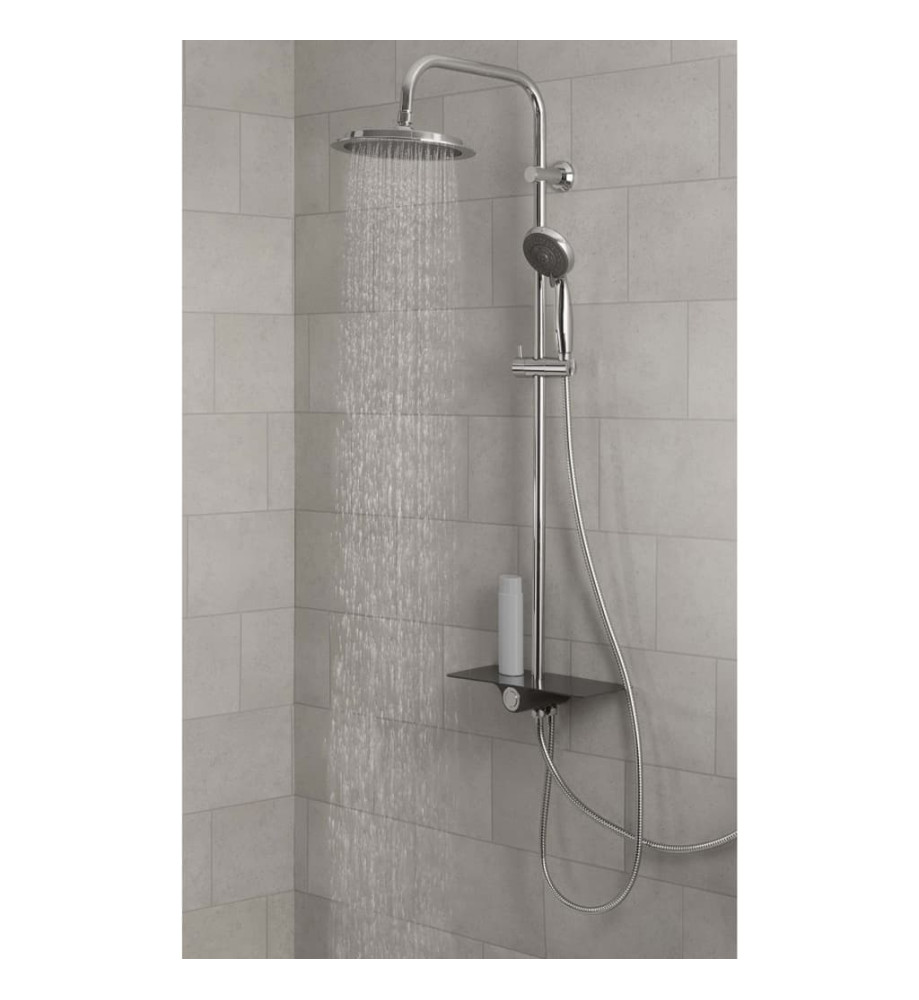 SCHÜTTE Ensemble douche au-dessus de tête AQUASTAR anthracite-chrome