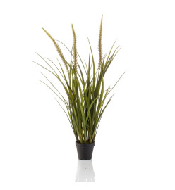 Emerald Herbe de sétaire artificielle 90 cm en pot