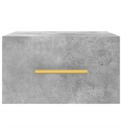 Table de chevet murale gris béton 35x35x20 cm