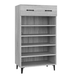 Armoire à chaussures Sonoma gris 60x35x105 cm Bois d'ingénierie