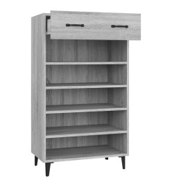 Armoire à chaussures Sonoma gris 60x35x105 cm Bois d'ingénierie