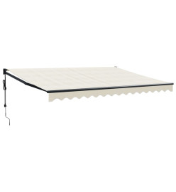 Auvent rétractable automatique crème 4,5x3 m