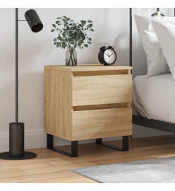 Table de chevet chêne sonoma 40x35x50 cm bois d’ingénierie