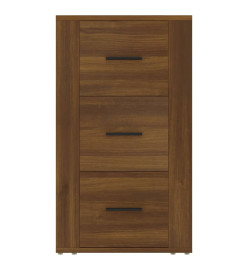 Buffet Chêne marron 40x33x70 cm Bois d'ingénierie