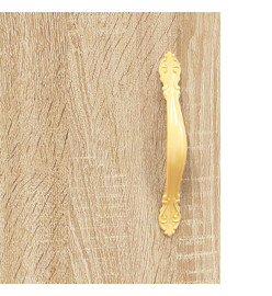 Buffet chêne sonoma 69,5x34x90 cm bois d'ingénierie