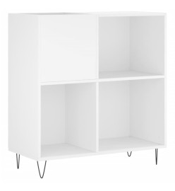 Armoire à disques blanc 84,5x38x89 cm bois d'ingénierie