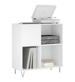 Armoire à disques blanc 84,5x38x89 cm bois d'ingénierie