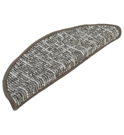 Tapis de marches d'escalier 15 pcs Anthracite 65x21x4 cm