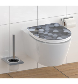 SCHÜTTE Siège de toilette avec fermeture en douceur ROUND DIPS