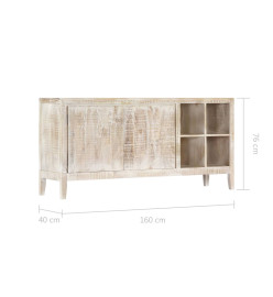 Buffet 160 x 40 x 76 cm Bois massif de manguier