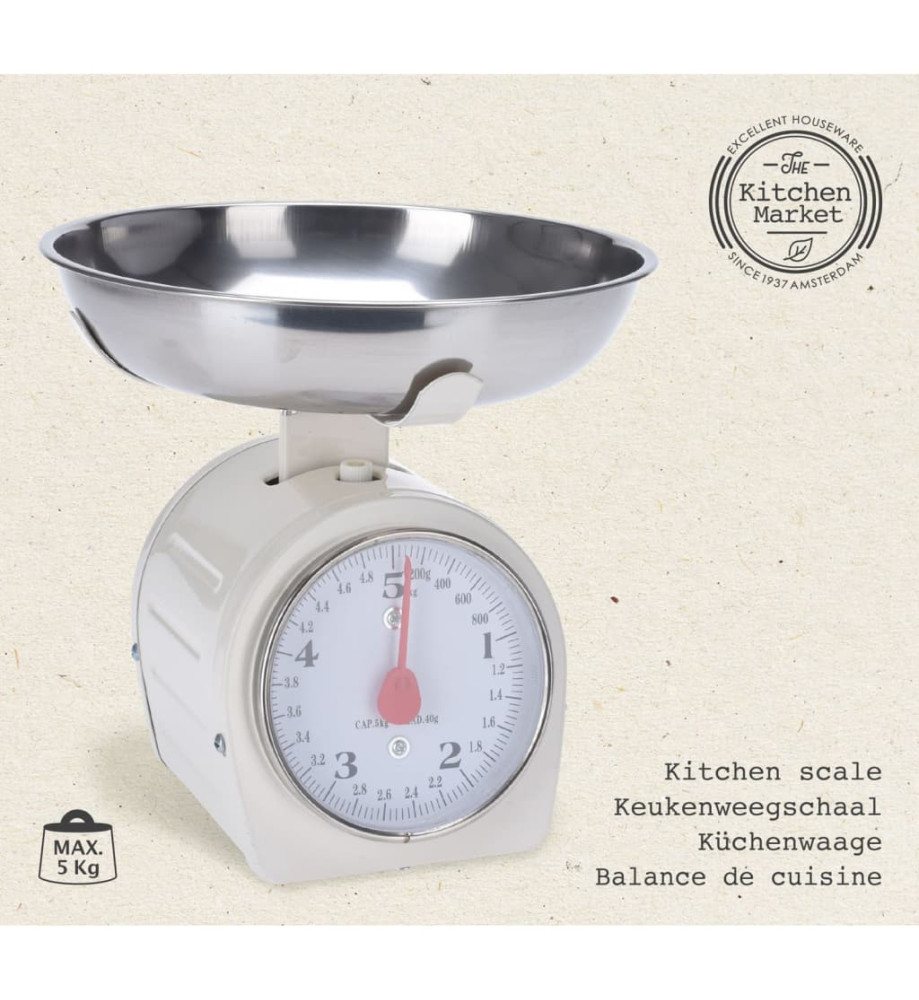 Excellent Houseware Balance de cuisine 5 kg Métal