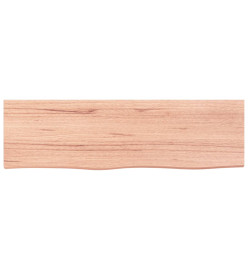 Étagère murale marron clair 100x30x2cm bois chêne massif traité