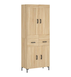 Buffet haut Chêne sonoma 69,5x34x180 cm Bois d'ingénierie