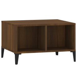 Table basse Chêne marron 60x50x36,5 cm Bois d'ingénierie