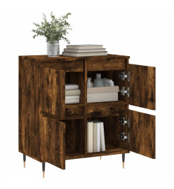 Buffet Chêne fumé 60x35x70 cm Bois d'ingénierie