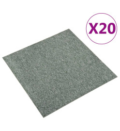 Dalles de tapis de sol 20 pcs 5 m² 50x50 cm Vert