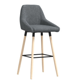 Tabouret de bar Gris foncé Tissu