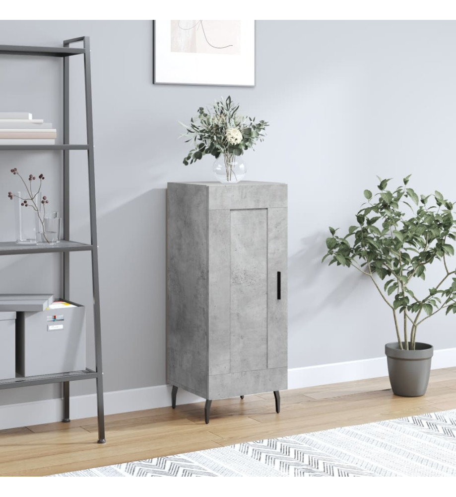 Buffet Gris béton 34,5x34x90 cm Bois d'ingénierie Buffet Gris béton 34,5x34x90 cm Bois d'ingénierie