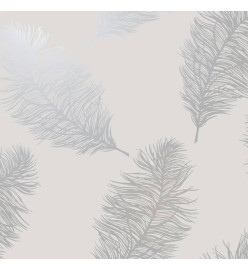 DUTCH WALLCOVERINGS Papier peint Fawning Feather Gris clair