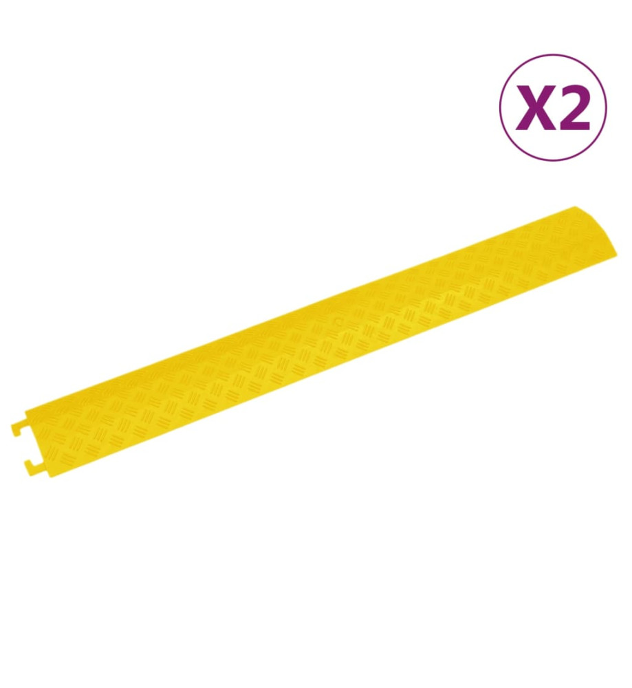 Rampes de protection de câble 2 pcs 98,5 cm Jaune