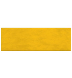 Panneaux muraux 12 pcs Jaune 90x30 cm Velours 3,24 m²