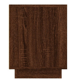 Meuble TV chêne marron 102x35x45 cm bois d'ingénierie