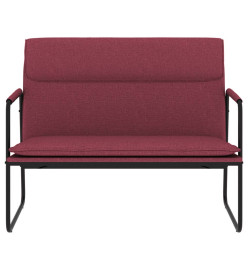 Banc Rouge bordeaux 100x64x80 cm Tissu