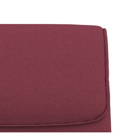 Banc Rouge bordeaux 100x64x80 cm Tissu