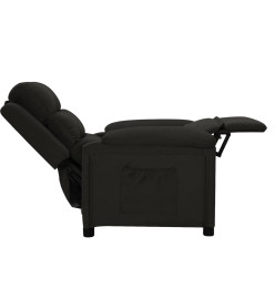 Fauteuil inclinable Noir Tissu