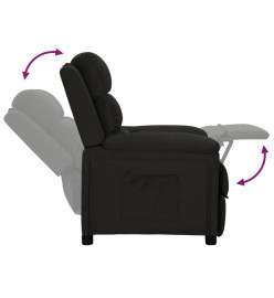 Fauteuil inclinable Noir Tissu