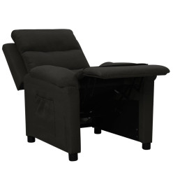 Fauteuil inclinable Noir Tissu