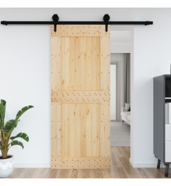 Porte 95x210 cm bois massif de pin