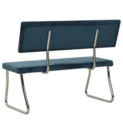 Banc 110 cm Bleu Velours