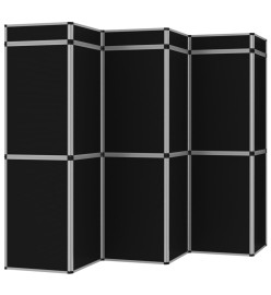 Mur d'affichage exposition pliable 18 panneaux 362x200 cm Noir