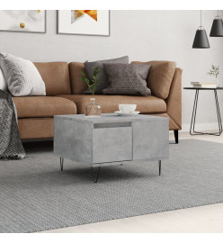 Table basse gris béton 55x55x36,5 cm bois d'ingénierie