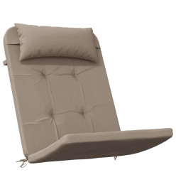 Coussins de chaise adirondack lot de 2 taupe tissu oxford