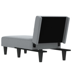 Chaise longue gris clair tissu