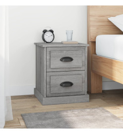 Table de chevet sonoma gris 39x39x47,5 cm bois d'ingénierie