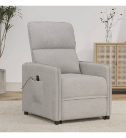 Fauteuil Gris clair Tissu microfibre