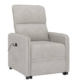 Fauteuil Gris clair Tissu microfibre