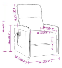 Fauteuil Gris clair Tissu microfibre