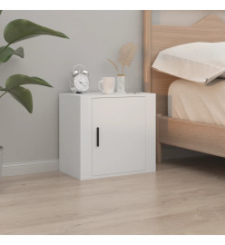 Table de chevet murale Blanc 50x30x47 cm